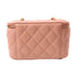 CHANEL CC GHW Vanity Case Chain Shoulder Bag Lambskin Leather Pink v1