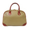 CELINE GHW Hand Bag, Coated Canvas Red Beige