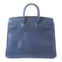 HERMES PHW Birkin 25 Hand Bag Swift Leather Navy Blue