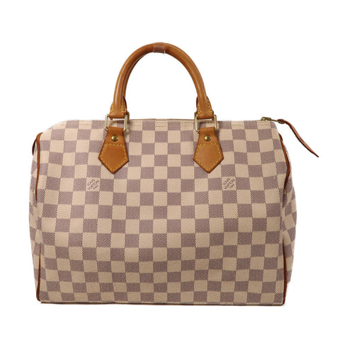 LOUIS VUITTON LV GHW Speedy 30 Hand Bag M41533 Damier Beige