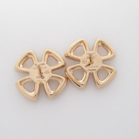 BVLGARI Fiorever Earrings Diamond 18K Pink Gold