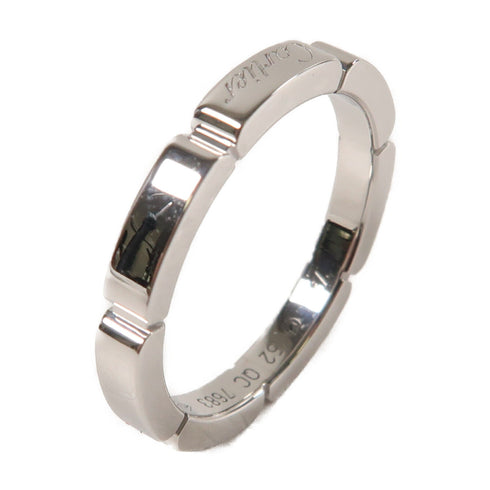 CARTIER Maillon Panthere Wedding Ring 18K White Gold Cartier#52 US#6