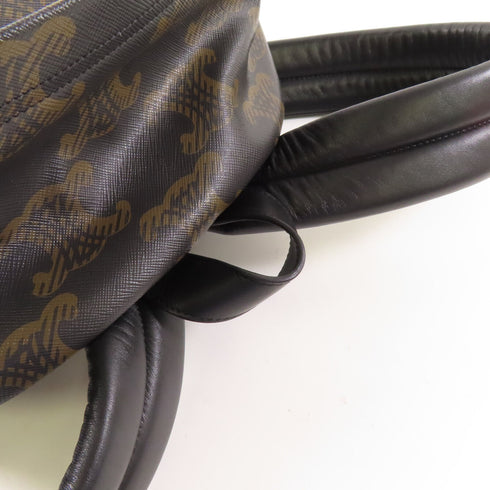 CELINE SHW Triomphe Backpack Coated Canvas Brown