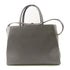 FENDI GHW 2 Jours 2 Way Shoulder Bag 8BH250 Calfskin Leather Grey