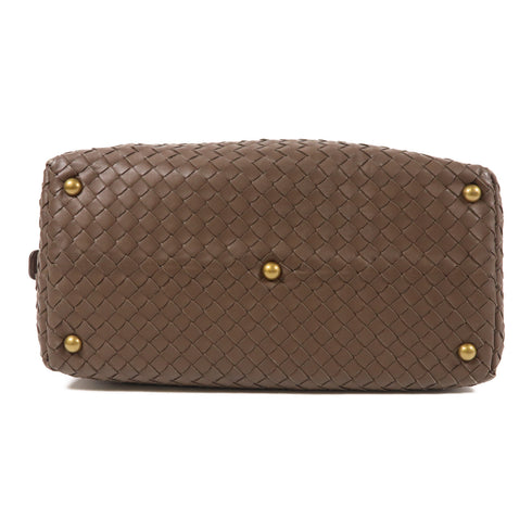 BOTTEGA VENETA BV Shoulder Bag Lambskin Leather Brown