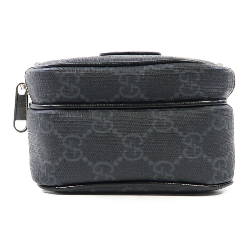 GUCCI GG SHW Shoulder Bag 672952 Coated Canvas Black