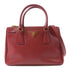 PRADA GHW Galleria 2 Way Bag Saffiano Leather Red