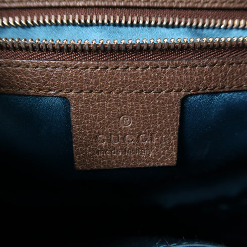 GUCCI GG Chain Shoulder Bag 499622 Coated Canvas Brown