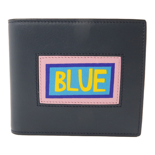 FENDI Vocabulary Wallet 7M0169.60E179 Calfskin Leather Blue