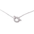 HERMES Finesse Pendant Necklace Diamond 18K White Gold