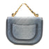 CHANEL CC GHW Messenger Bag 2 Way Bag Denim Blue