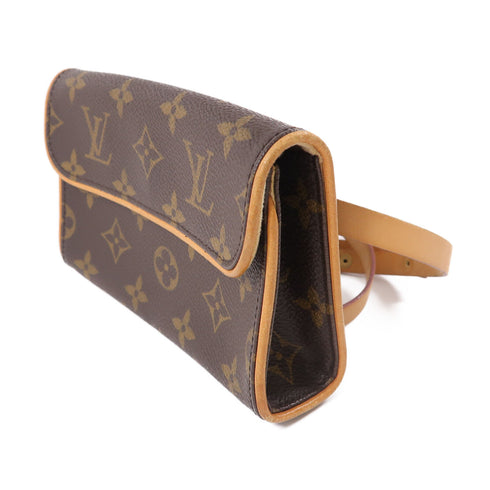 LOUIS VUITTON LV GHW Pochette Florentine Waist Bag Monogram M51855 Brown