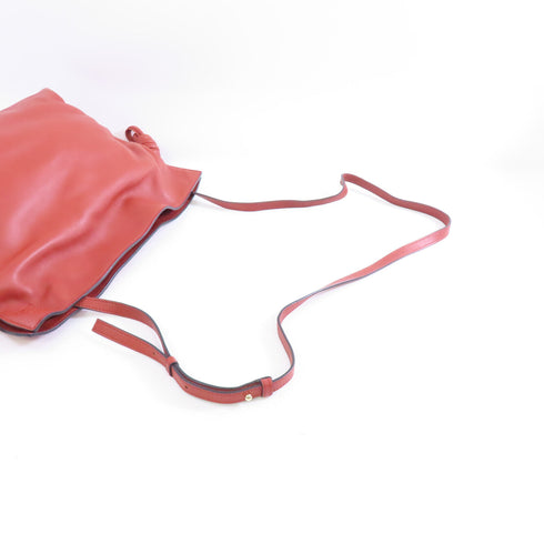 LOEWE GHW Flamenco Shoulder Bag Nappa Calfskin Leather Brown/Rust