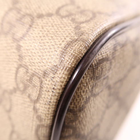 GUCCI GG GHW Boston Bag Handbag 193603 Coated Canvas Brown