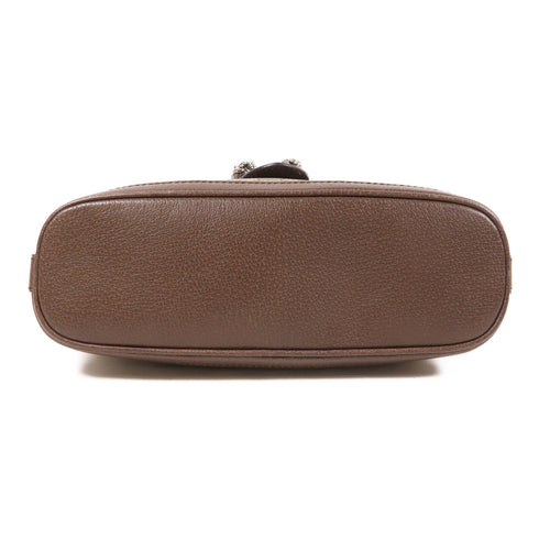 GUCCI GG Chain Shoulder Bag 499622 Coated Canvas Brown