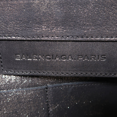 BALENCIAGA SHW Pouch 252361.1000 Calfskin Leather Black
