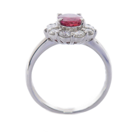 FINE JEWELRY 1.39ct Ruby 0.916ct Diamond Ring PT900 Platinum US#6.75