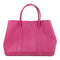 HERMES PHW Garden Party PM Hand Bag/Tote Bag Negonda Leather Rose Pourpre