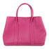HERMES PHW Garden Party PM Hand Bag/Tote Bag Negonda Leather Rose Pourpre