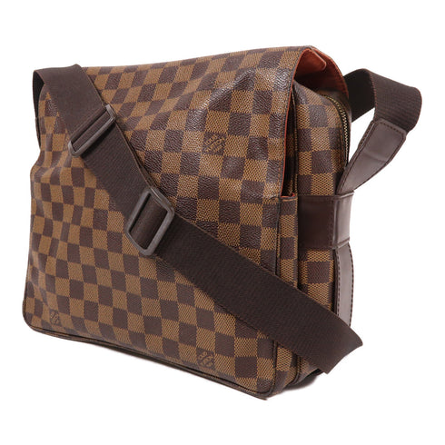 LOUIS VUITTON LV GHW Naviglio Shoulder Bag N45255 Damier Ebene Brown v1