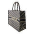 Christian Dior CD Book Tote Bag Canvas Blue