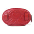 GUCCI GG GHW GG Marmont Waist Body Bag Calfskin Leather Red