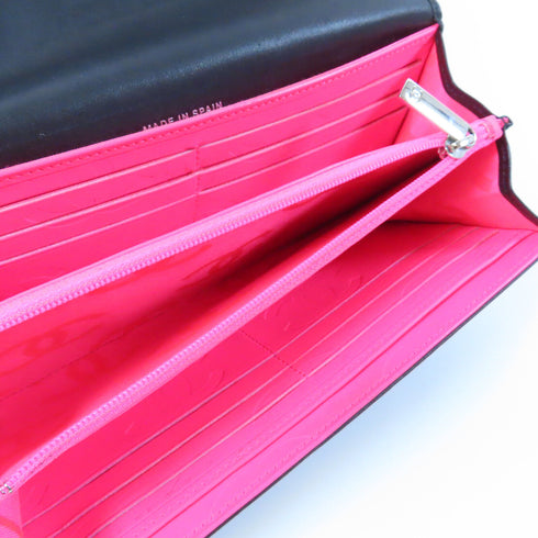 CHANEL Quilted CC SHW Cambon Line Long Wallet Calfksin Leather Black