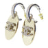 CHANEL CC Pierced Earrings Metal Crystal Silver Gold