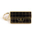 CHANEL CC Brooch Pin Metal PVC Black Gold White