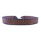 HERMES GHW Shoulder Strap Canvas Leather Blue Brown