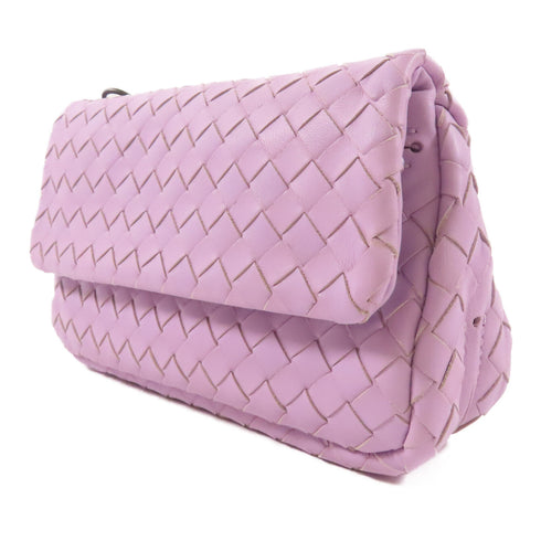 BOTTEGA VENETA Chain Shoulder Bag B0402364IP Calfskin Leather Purple