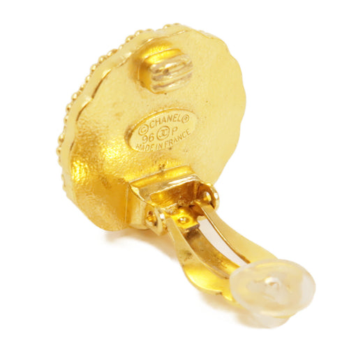 CHANEL CC Earrings Brass