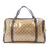 GUCCI GHW GG Boston 2 Way Shoulder Bag 341737 Crystal Coated Canvas Brown