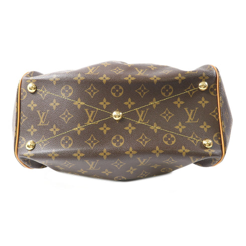 LOUIS VUITTON LV GHW Tivoli GM Shoulder Bag M40144 Monogram Brown v13