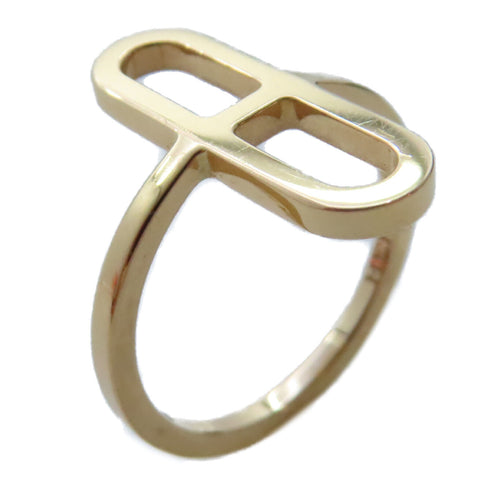 HERMES Ever Chain D'ancre Ring 18K Yellow Gold US#6