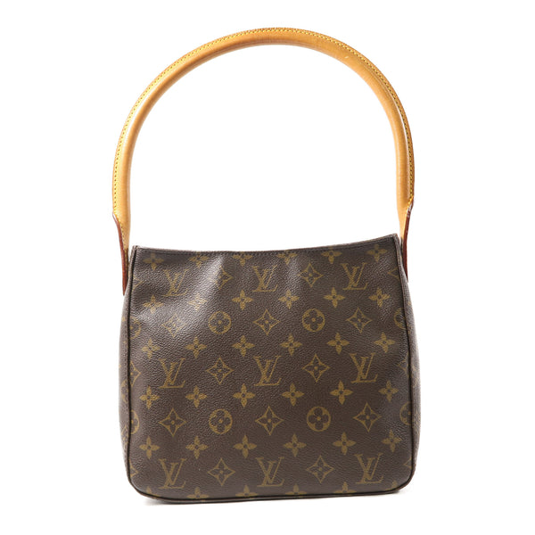 LOUIS VUITTON LV GHW Looping Shoulder Bag M51146 Monogram Brown