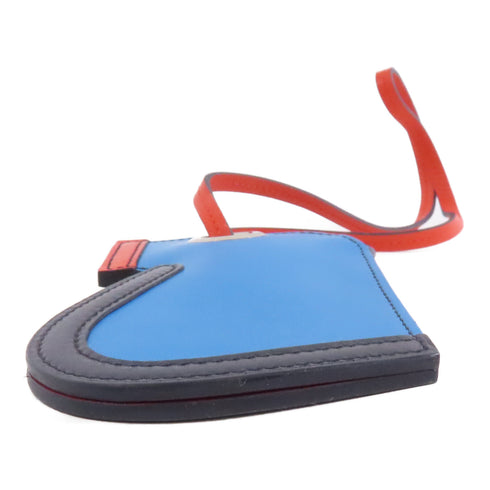 HERMES Rodeo PM Charm Veau Swift Leather Blue/Red/Black