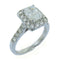 Fine Jewelry 1.02ct Diamond Ring Accessories US#6.25 18K White Gold