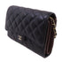 CHANEL Quilted CC GHW Wallet On Chain Shoulder Bag Calfskin Leather AP3547 Black