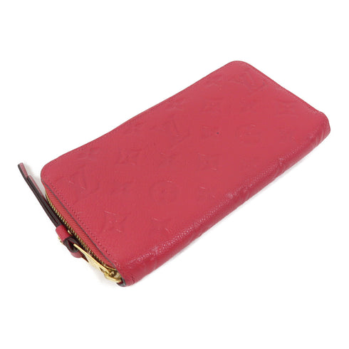 LOUIS VUITTON LV GHW Long Wallet M63691 Monogram Empreinte Pink