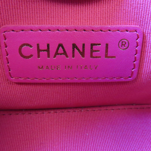 CHANEL Quilted CC GHW Vanity Case 2 Way Chain Shoulder Bag AS3228 Calfskin Black