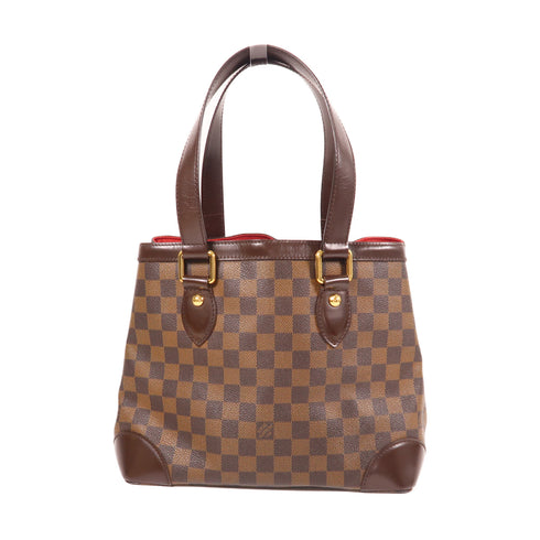 LOUIS VUITTON LV GHW Hampstead PM Shoulder Bag Handbag N51205 Damier Brown