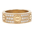 CARTIER Love Ring Diamond Paved 18K Yellow Gold US 5.75 Cartier#51
