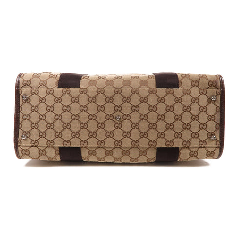 GUCCI GG Hand Bag/Tote Bag 115517 Canvas Brown