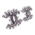CHANEL CC Earrings Accessories Metal PVC Silver White