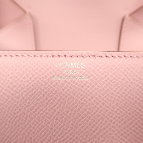 HERMES PHW Della Shoulder Bag Epsom Leather Mauve Sylvestre