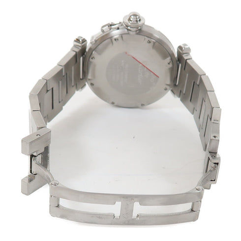 CARTIER Pasha C Automatic Watch Stainless Steel Black