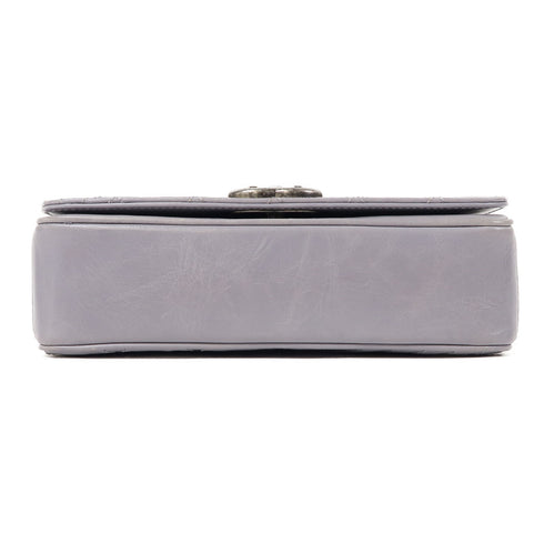 CHANEL CC SHW Chain Shoulder Bag Calfskin Leather Grey v1