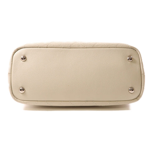 CHANEL CC SHW Shouder Tote Bag Calfskin Leather