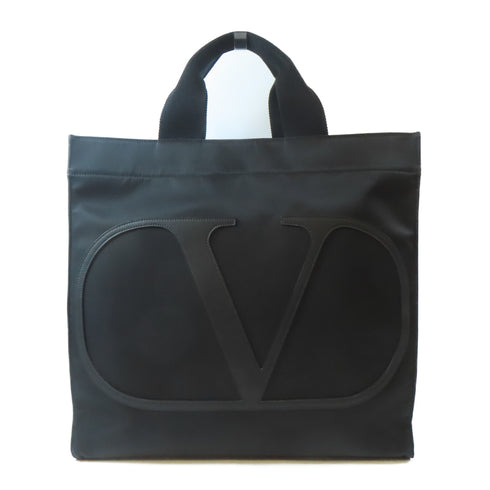 Valentino Hand Bag Tote Nylon Black